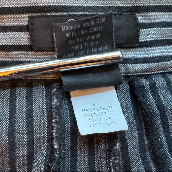 Frenchi Y2K Striped Bermuda Shorts | Size 1 | Retro Pinstripe - Picture 9 of 10